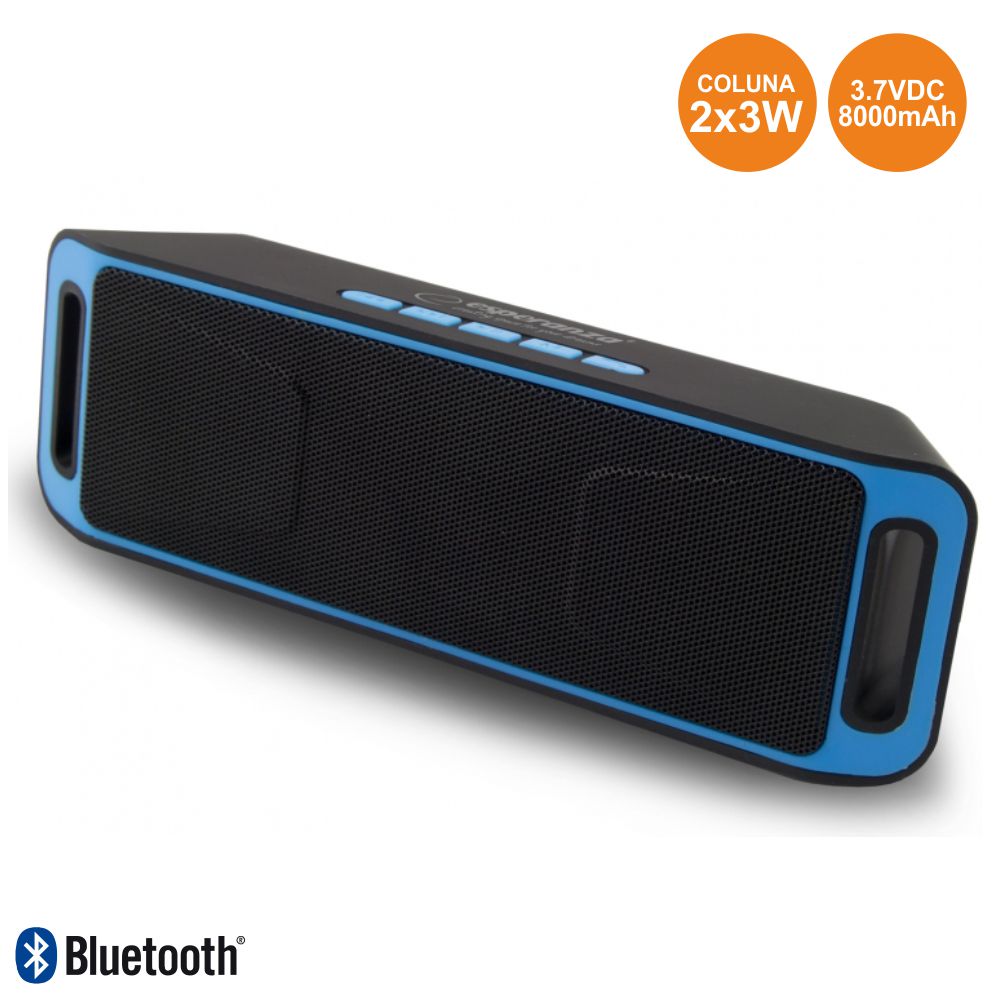 Coluna Bluetooth Portátil 10W TWS BT/USB/AUX/BAT Kruger Matz